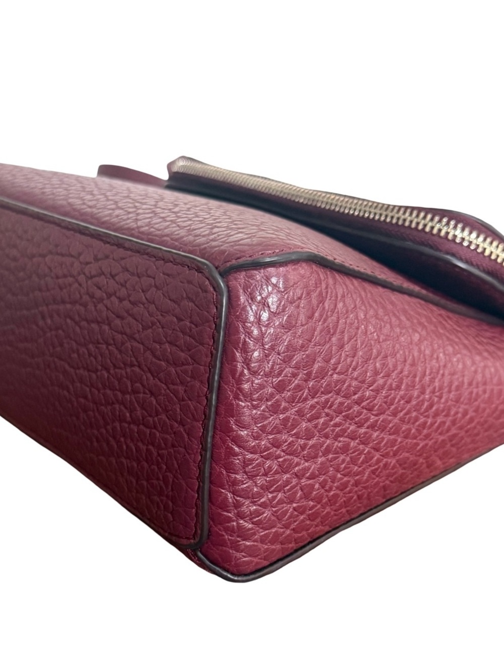 Authenticated Kate Spade Carter Berrin Burgundy Pebbled Leather Crossbody! EUC! - Picture 6 of 13